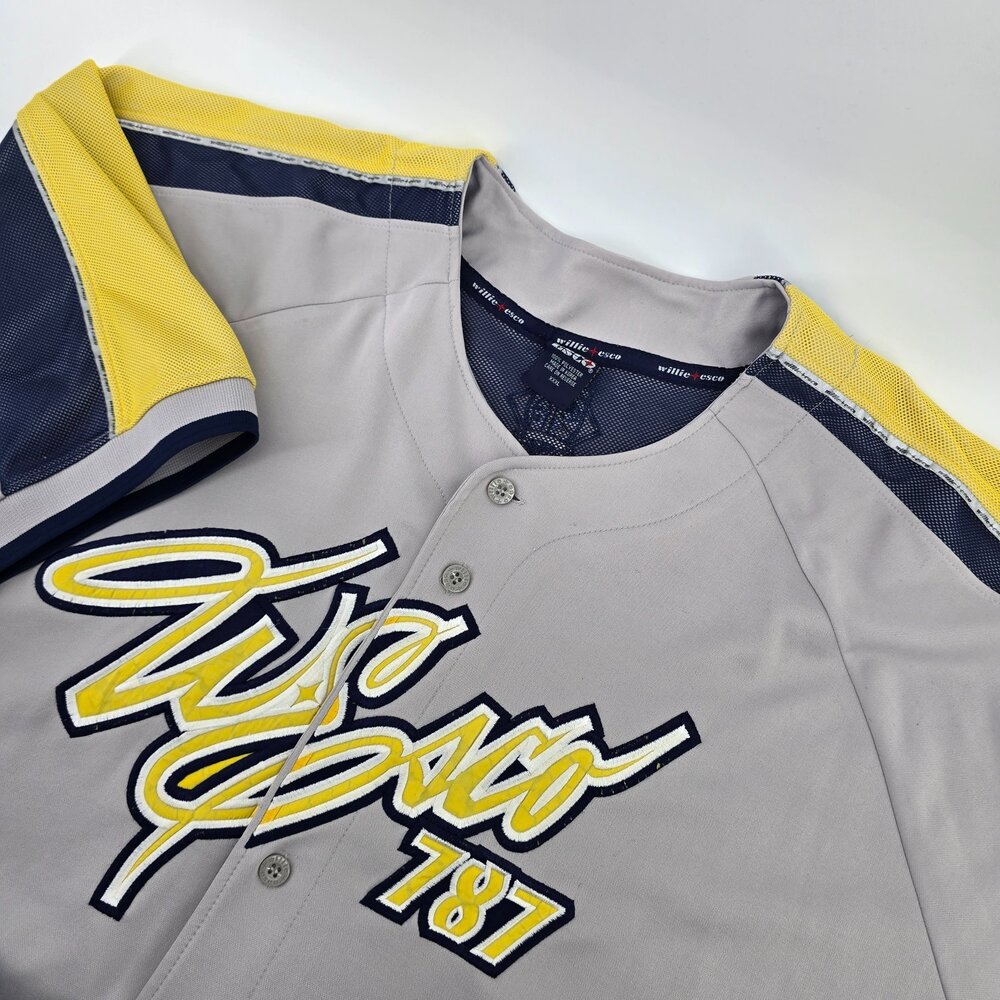 Willie Esco 787 Urban Inspired Sports Apparel Men's Jersey 3 XL Gray Size 3XL